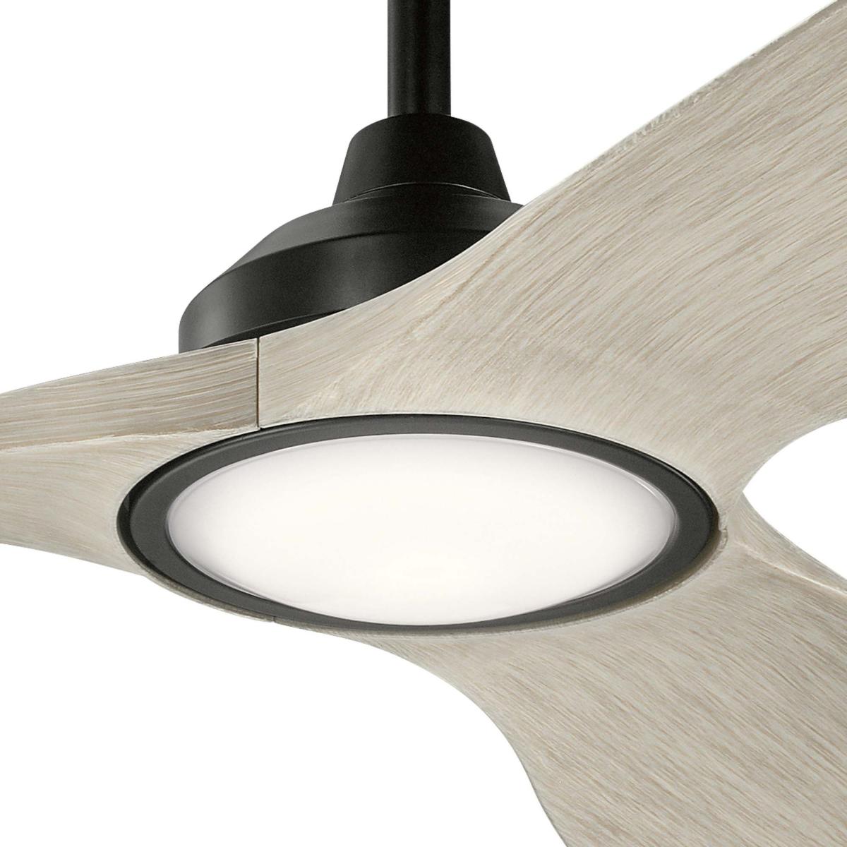 Kichler Imari Ceiling Fan with Light & Remote, 165cm Black – image 4