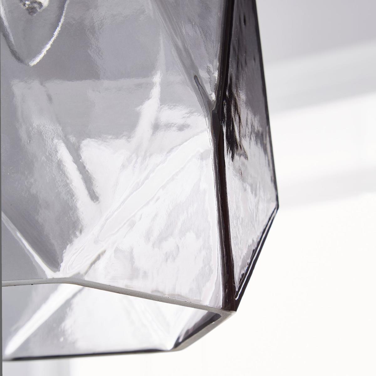 Ebba Faceted Glass Easy Fit Pendant Black – image 3