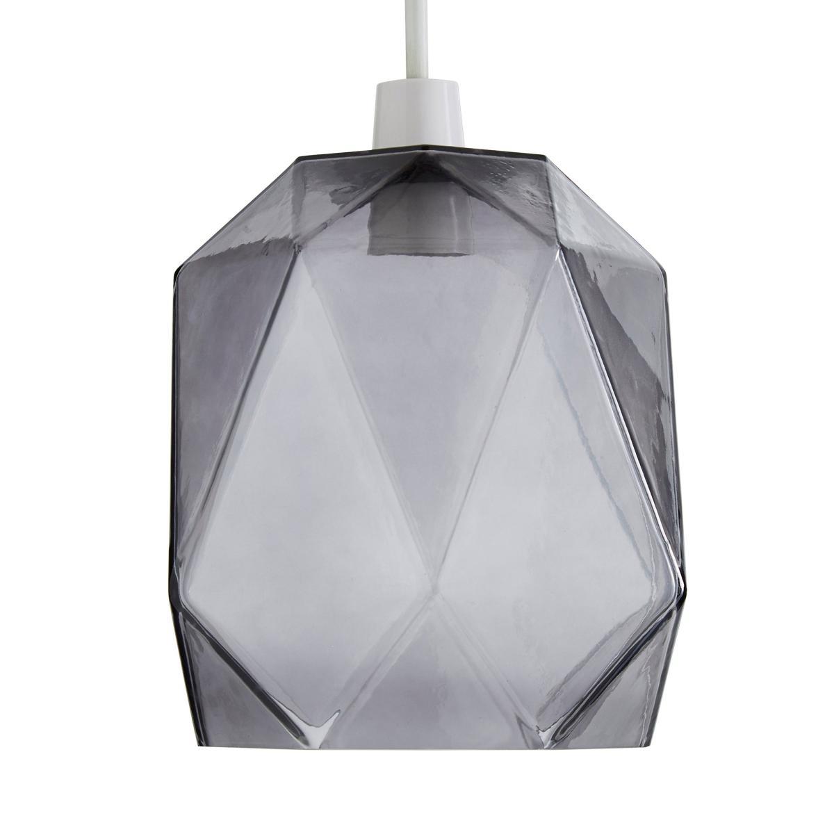 Ebba Faceted Glass Easy Fit Pendant Black – image 4