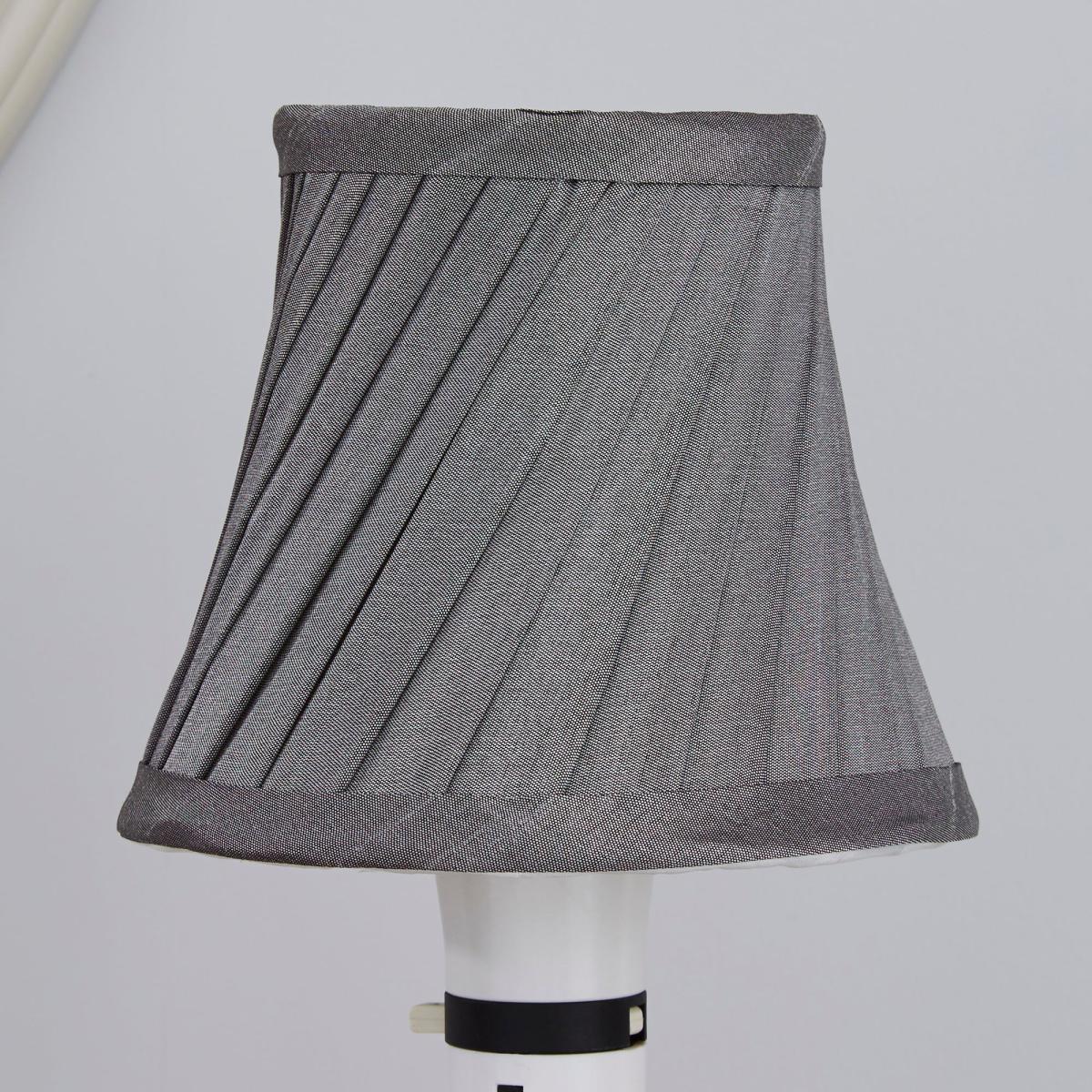 Twisted Pleat 12cm Candle Grey Shade Grey – image 2