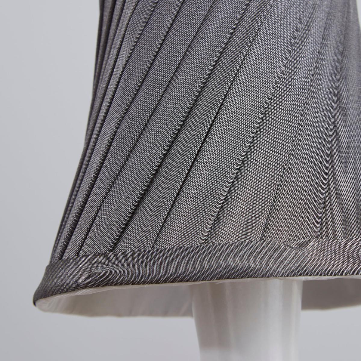 Twisted Pleat 12cm Candle Grey Shade Grey – image 3
