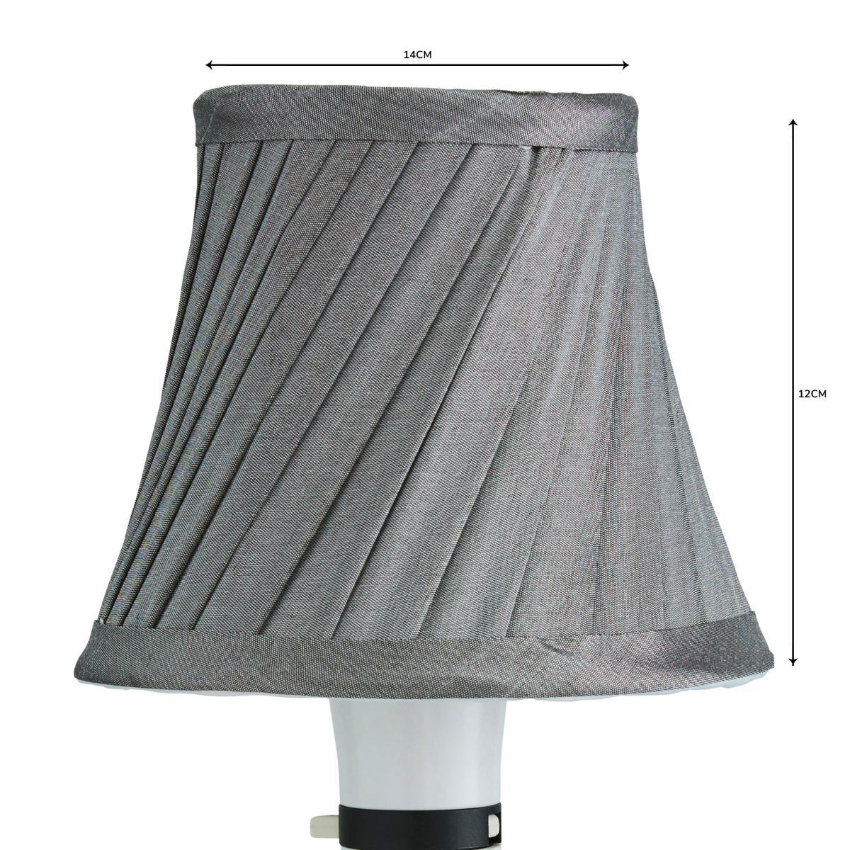 Twisted Pleat 12cm Candle Grey Shade Grey – image 4