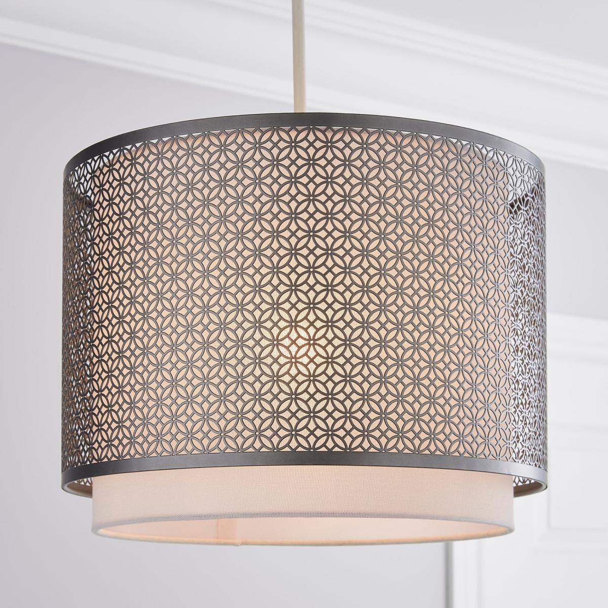 Vienna Easy Fit Pendant 30cm Pewter – image 1