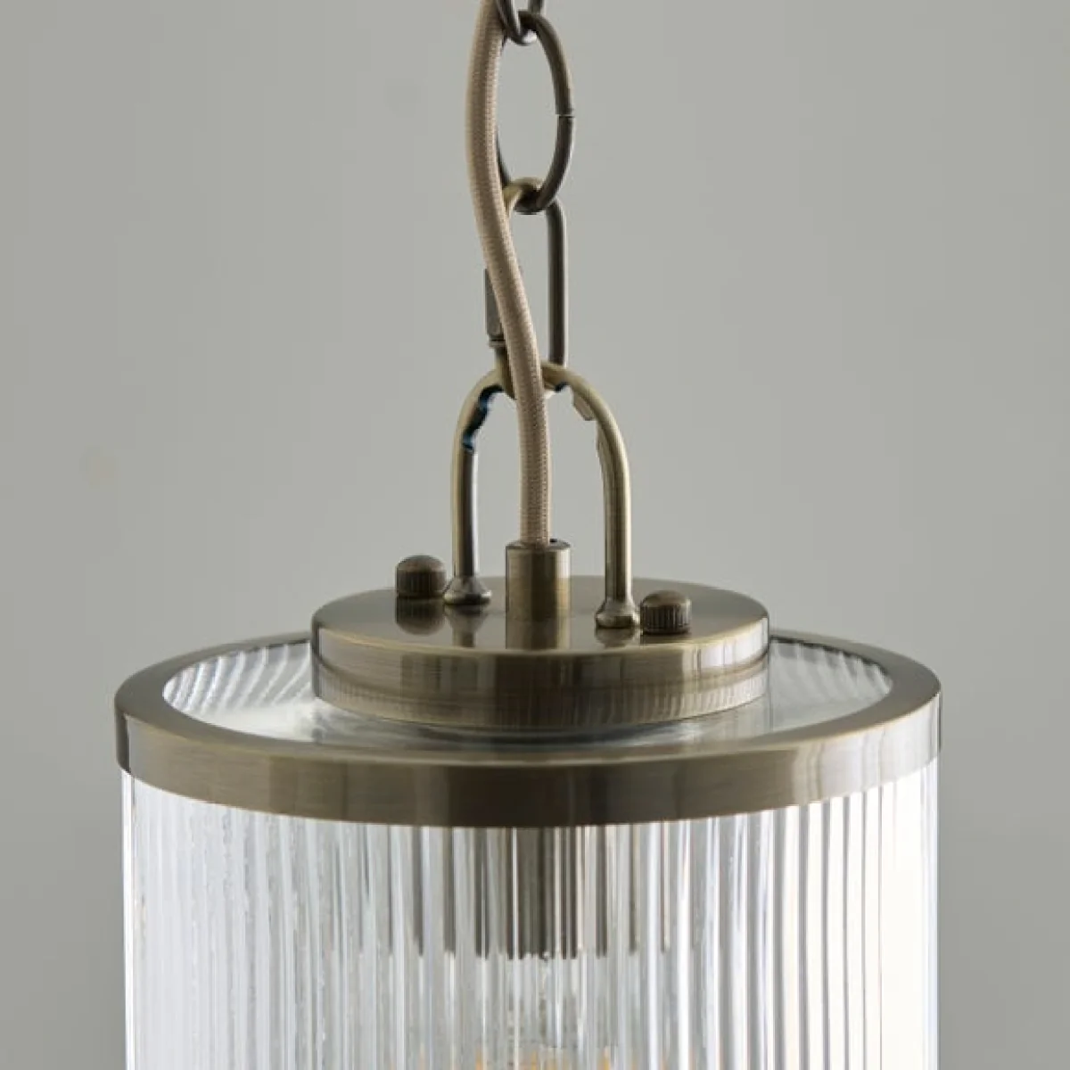 Alyn Ribbed Adjustable Pendant Light – image 3