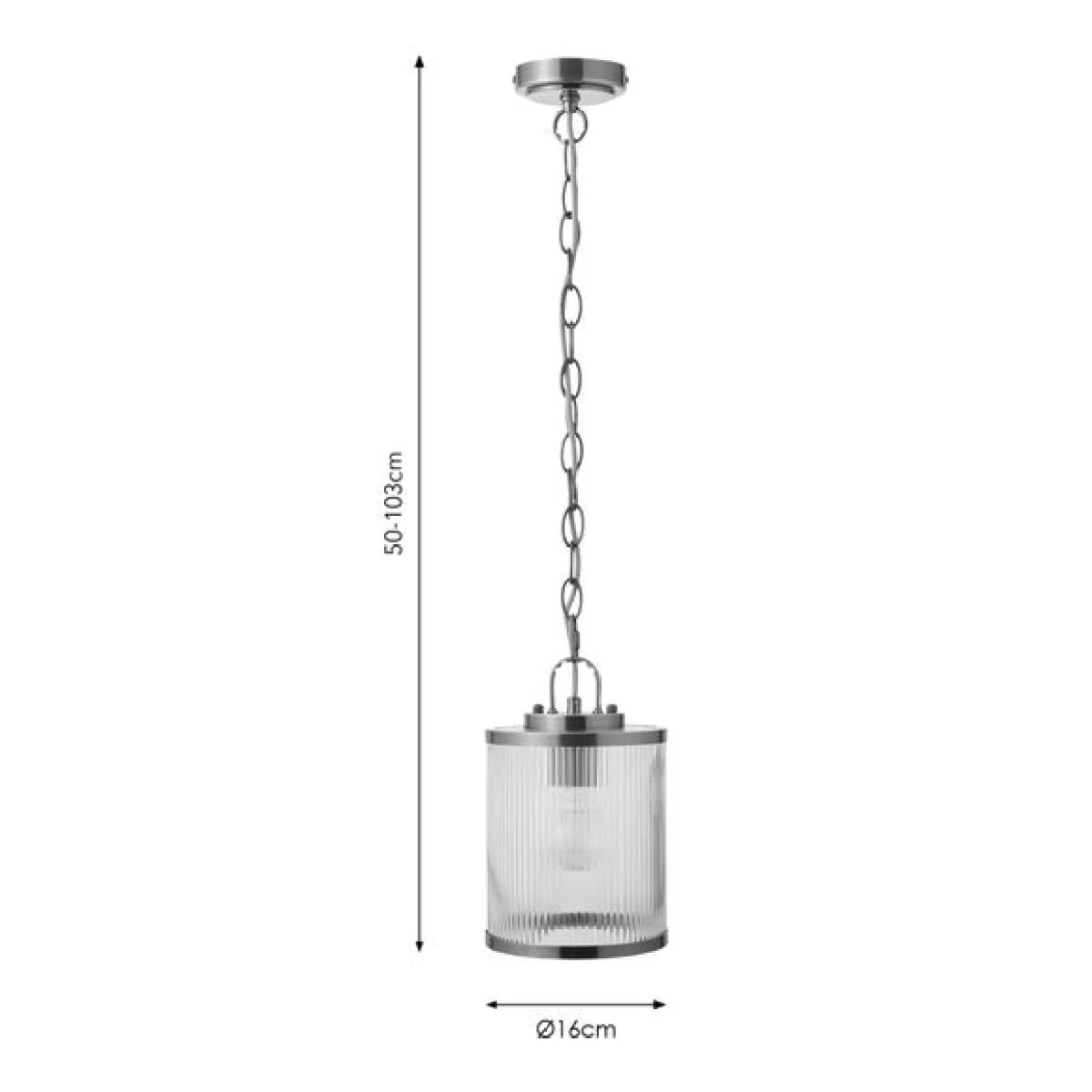 Alyn Ribbed Adjustable Pendant Light – image 6