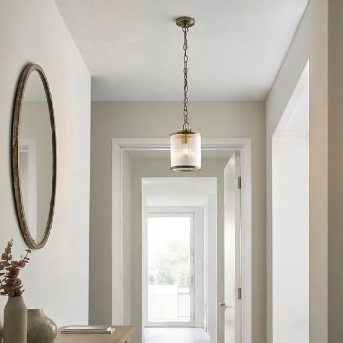 Alyn Ribbed Adjustable Pendant Light – image 7