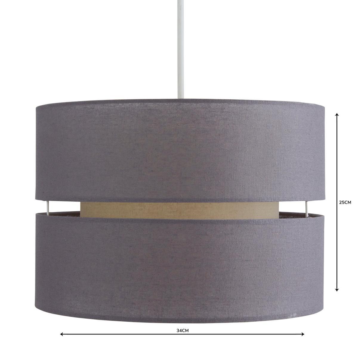 Frea Shade 34cm Drum Grey Shade Grey – image 4