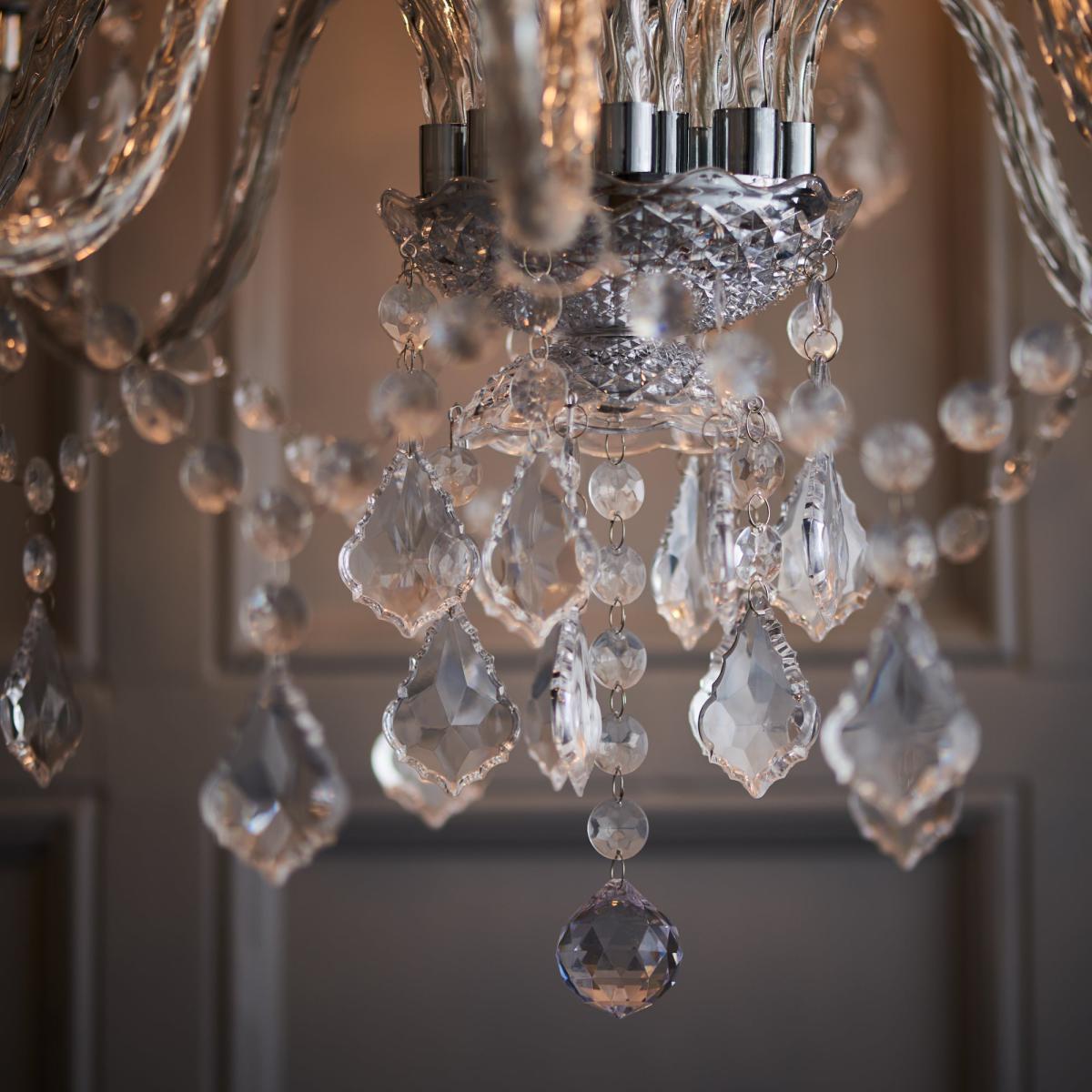 Vogue Clarence 12 Light Chandelier Chrome Chrome – image 4