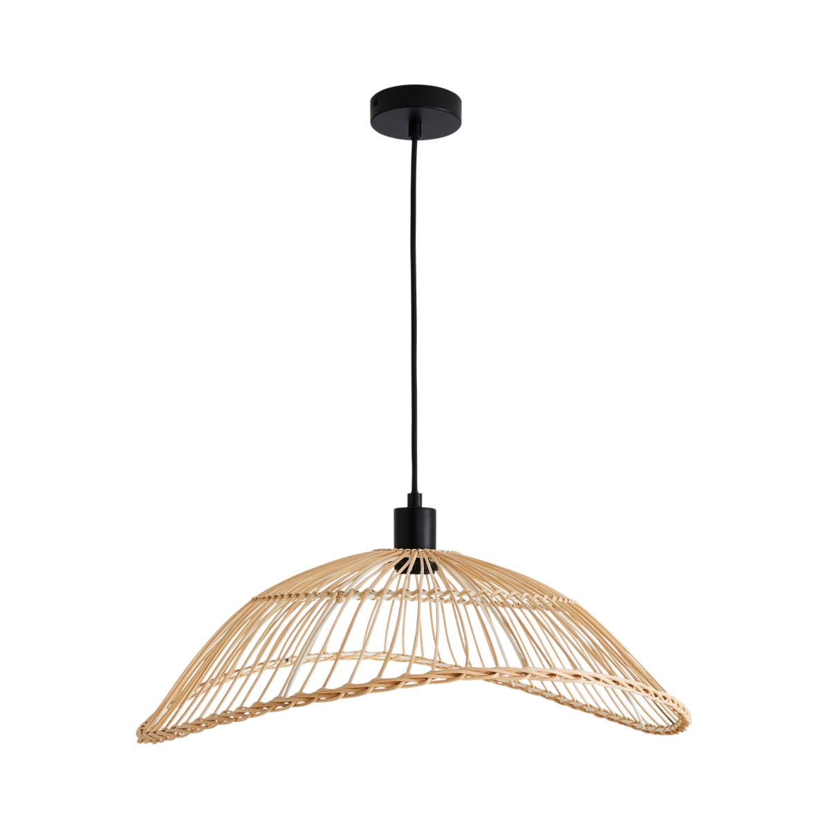 Elements Jaula Rattan 1 Light Ceiling Fitting Brown – image 5
