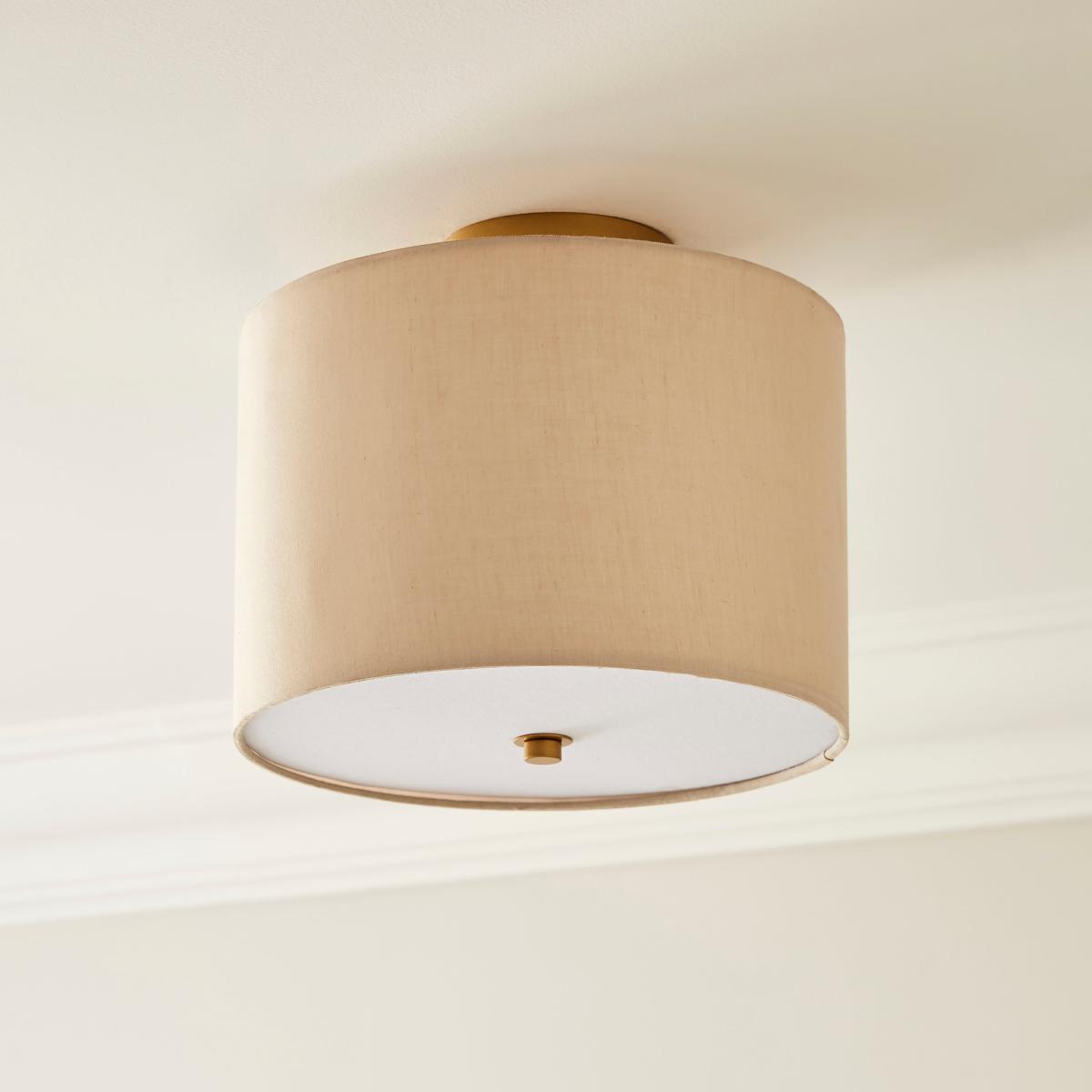Prescot Flush Light Ceiling Fitting Natural – image 2