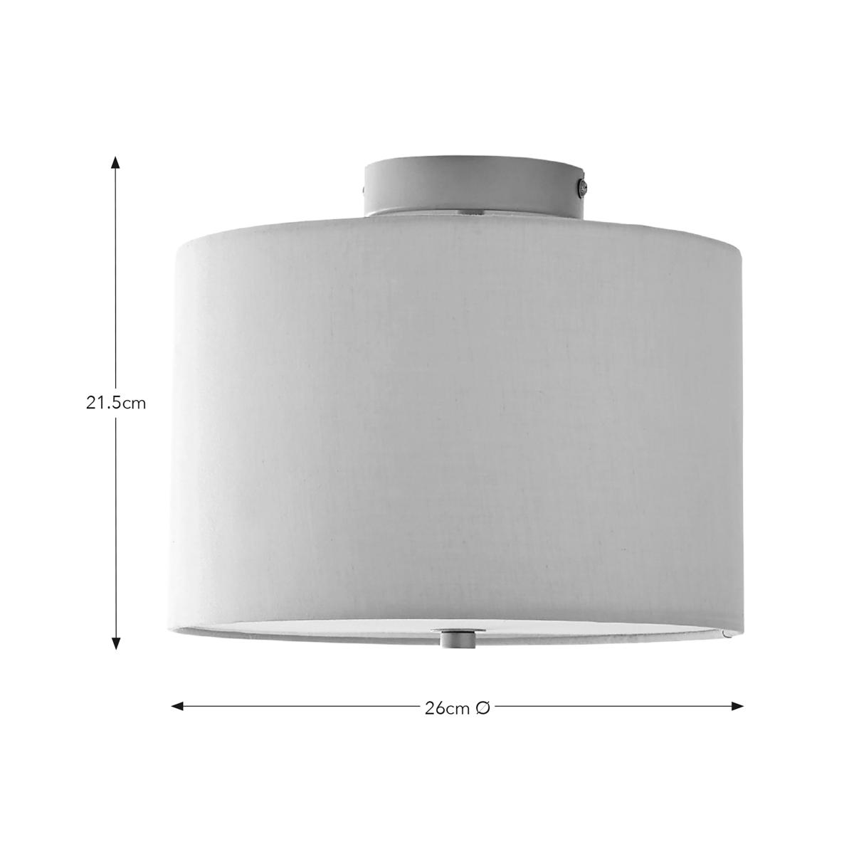 Prescot Flush Light Ceiling Fitting Natural – image 4