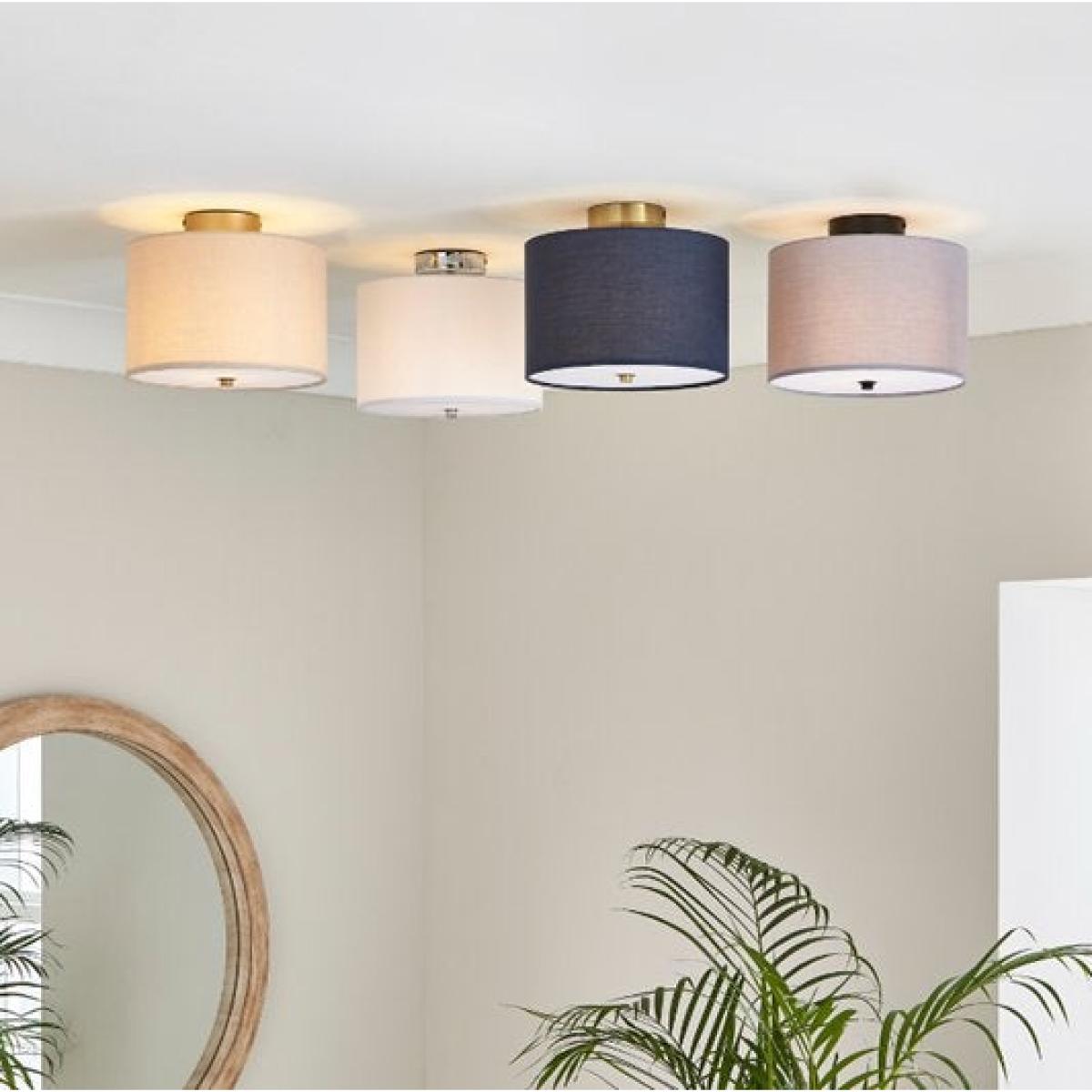 Prescot Flush Light Ceiling Fitting Natural – image 6