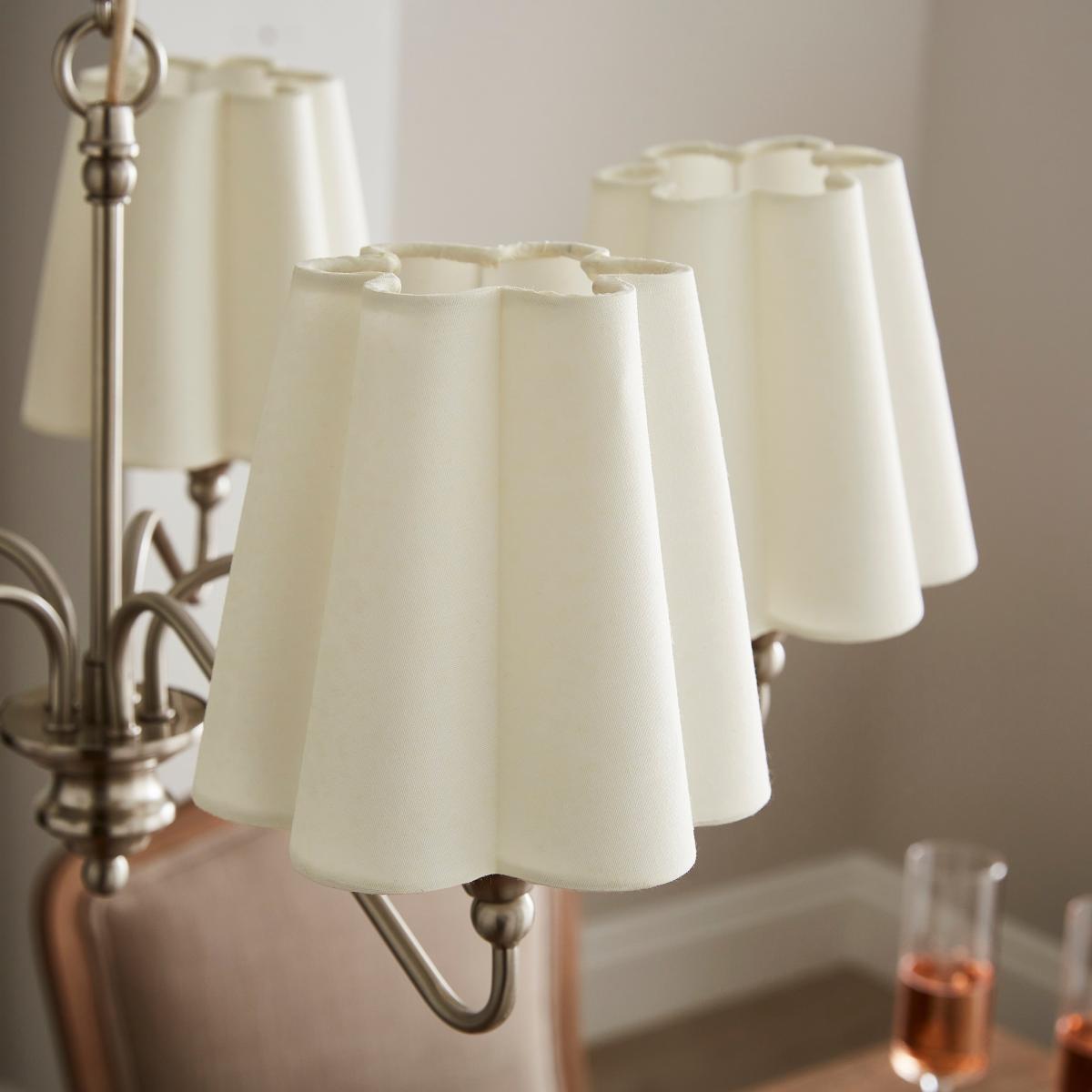 Nancy Metal 5 Light Chandelier Silver – image 3