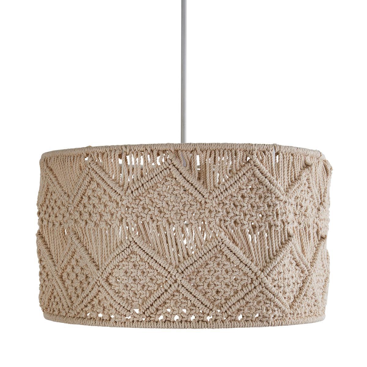 Iria Large Macrame Easy Fit Pendant Brown – image 4