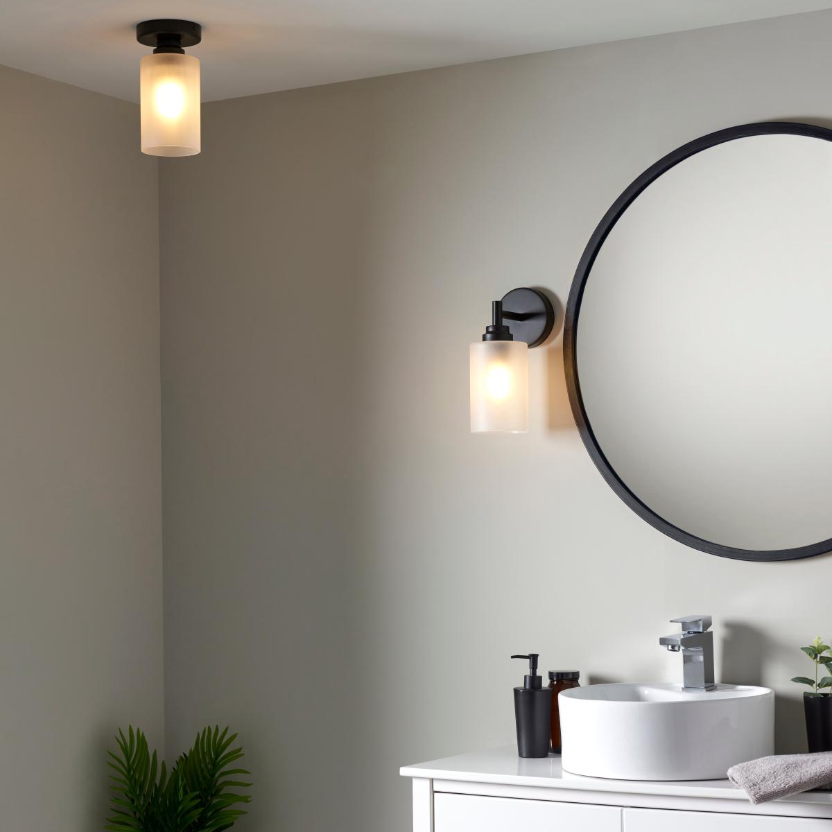 Fryer Bathroom Flush Fitting Black Frosted Black – image 6