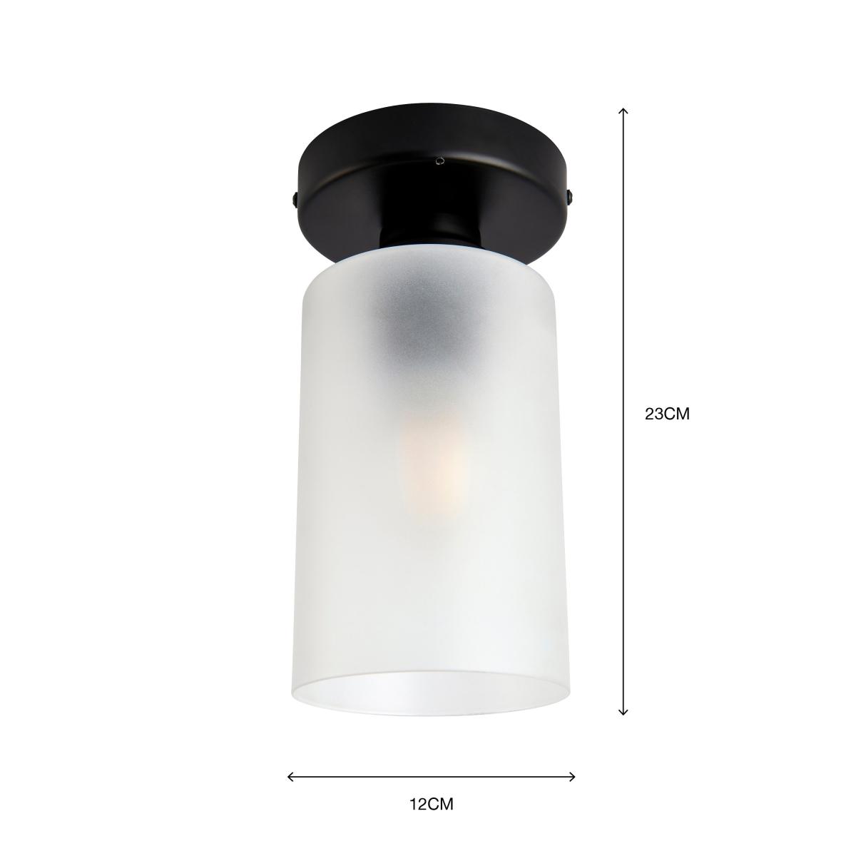 Fryer Bathroom Flush Fitting Black Frosted Black – image 7