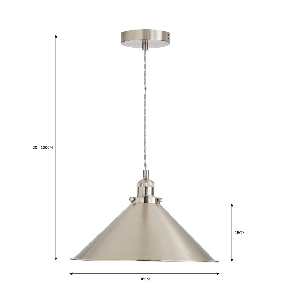 Logan 1 Light Ceiling Fitting Grey – image 12