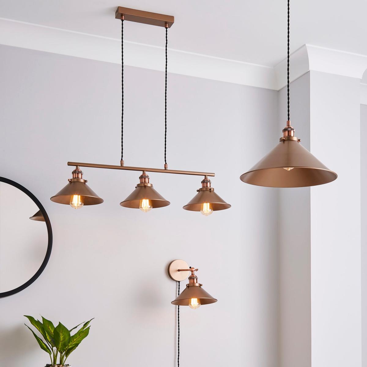 Logan 1 Light Ceiling Fitting Grey – image 10