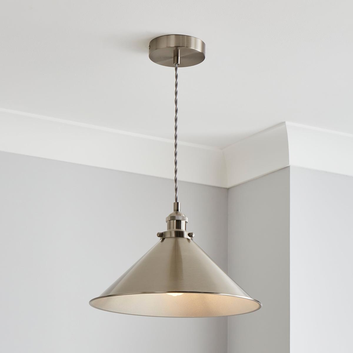 Logan 1 Light Ceiling Fitting Grey – image 1
