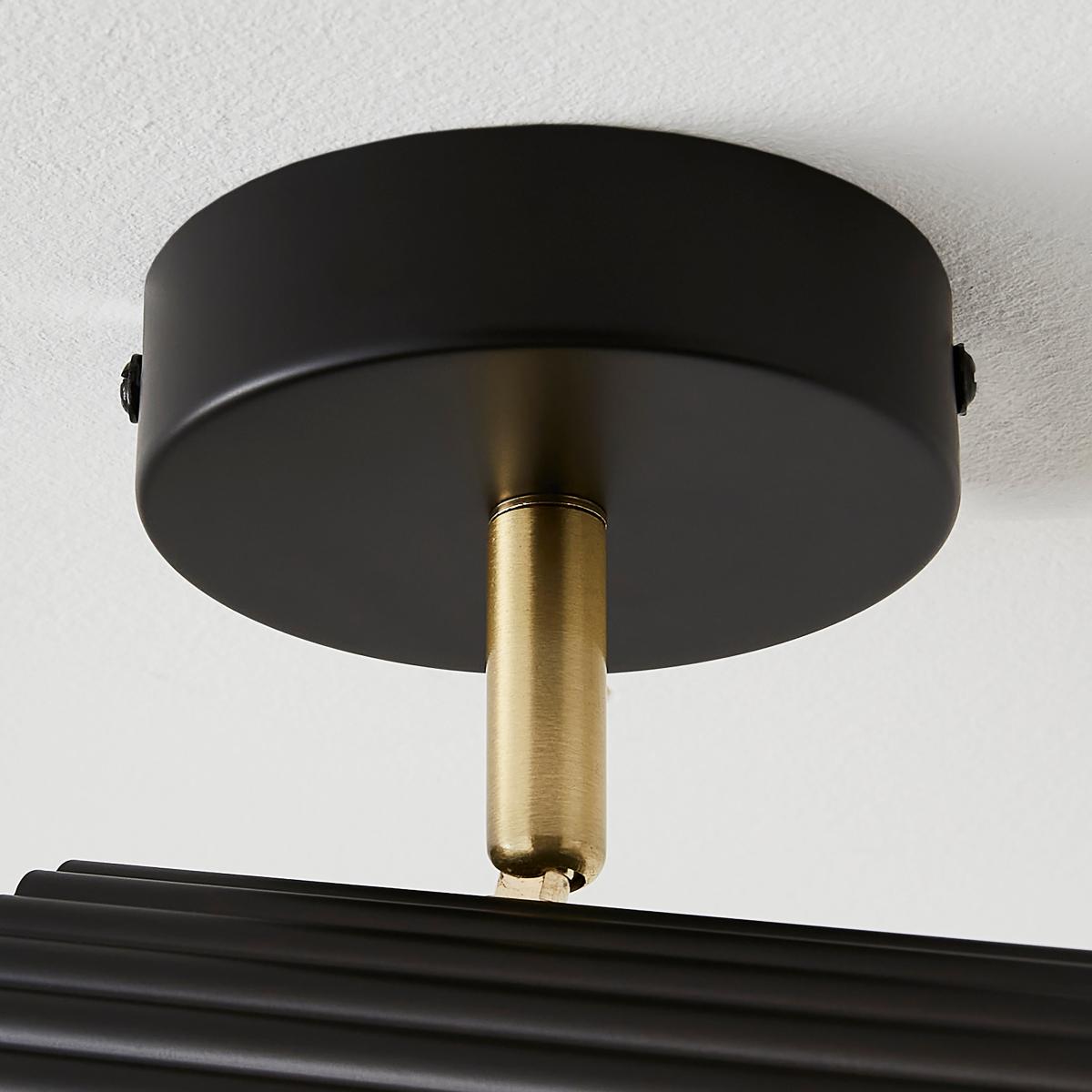 Georgi Industrial Ribbed Adjustable Spotlight Black – image 3