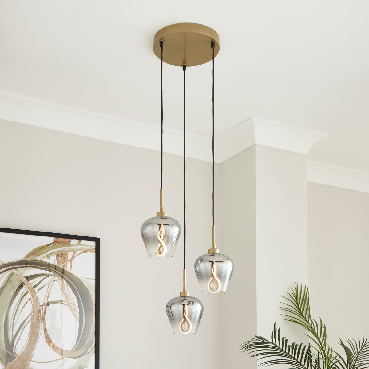 Aurora 3 Light LED Cluster Ceiling Light – image 1
