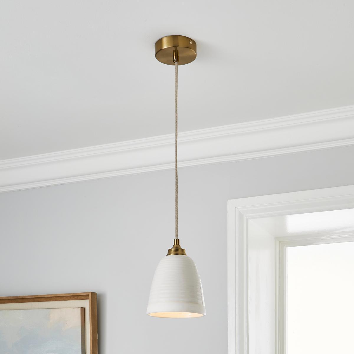 Churchgate Harby 1 Light 15cm Ceiling Fitting Gold – image 1