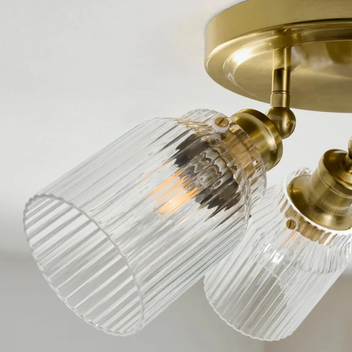 Tobias Industrial Ribbed 3 Light Adjustable Semi Flush Spotlight – image 3