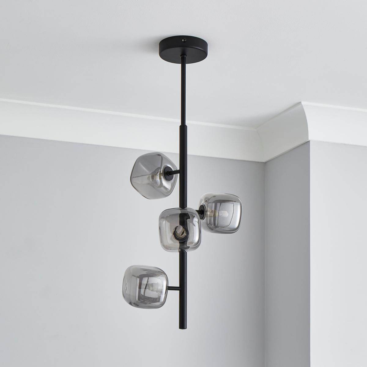 Elements Tollose 4 Lighting Ceiling Fitting Black – image 2