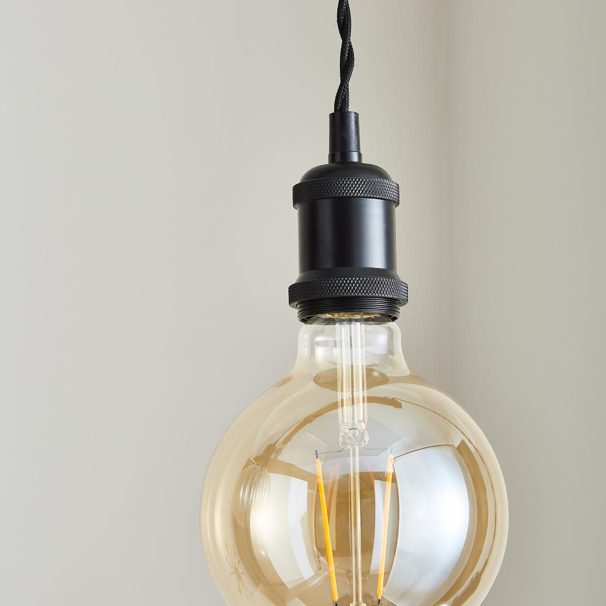 Fulton 5 Light Black Diner Fitting Black – image 3