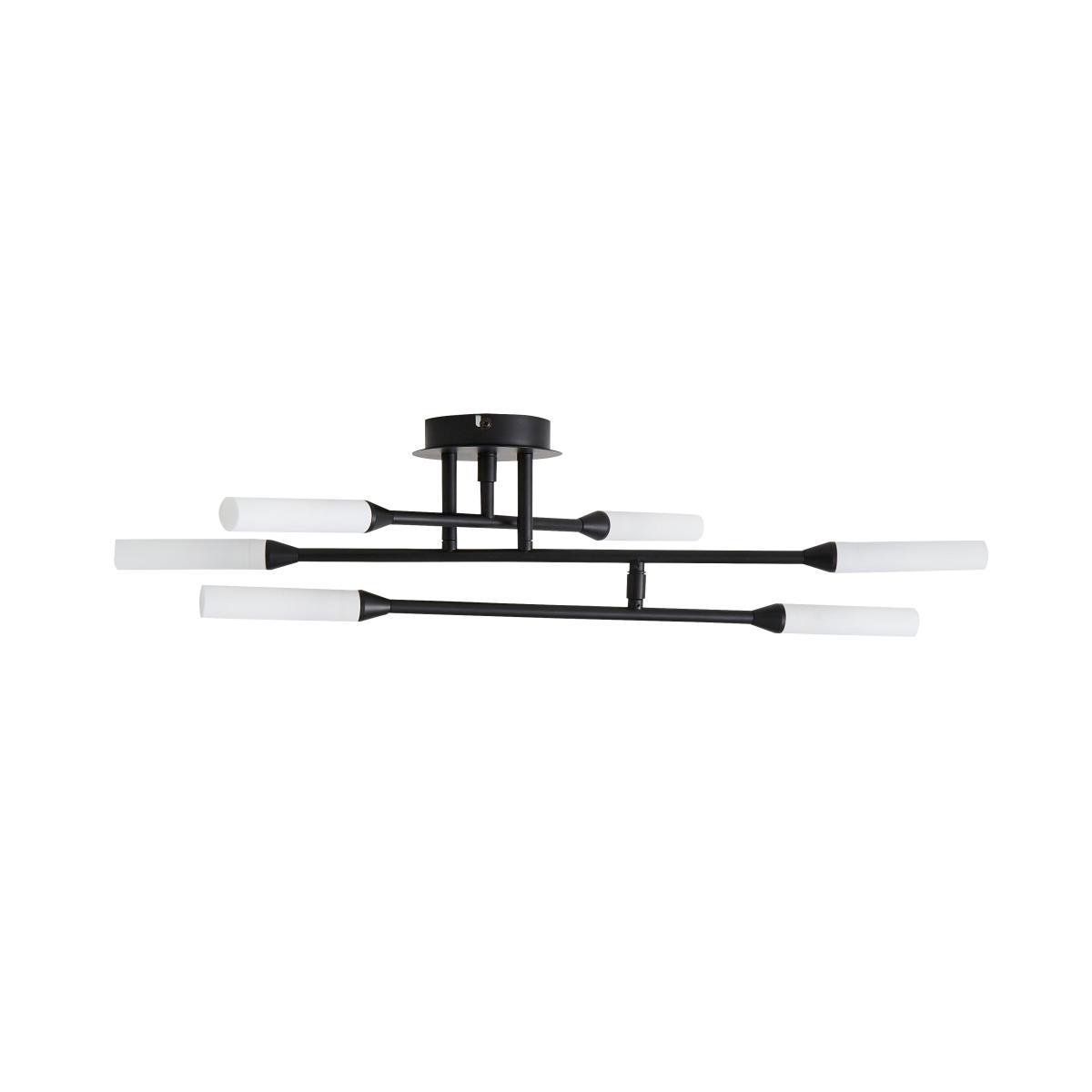Elements Fontain 6 Light Ceiling Fitting 70cm Black – image 5