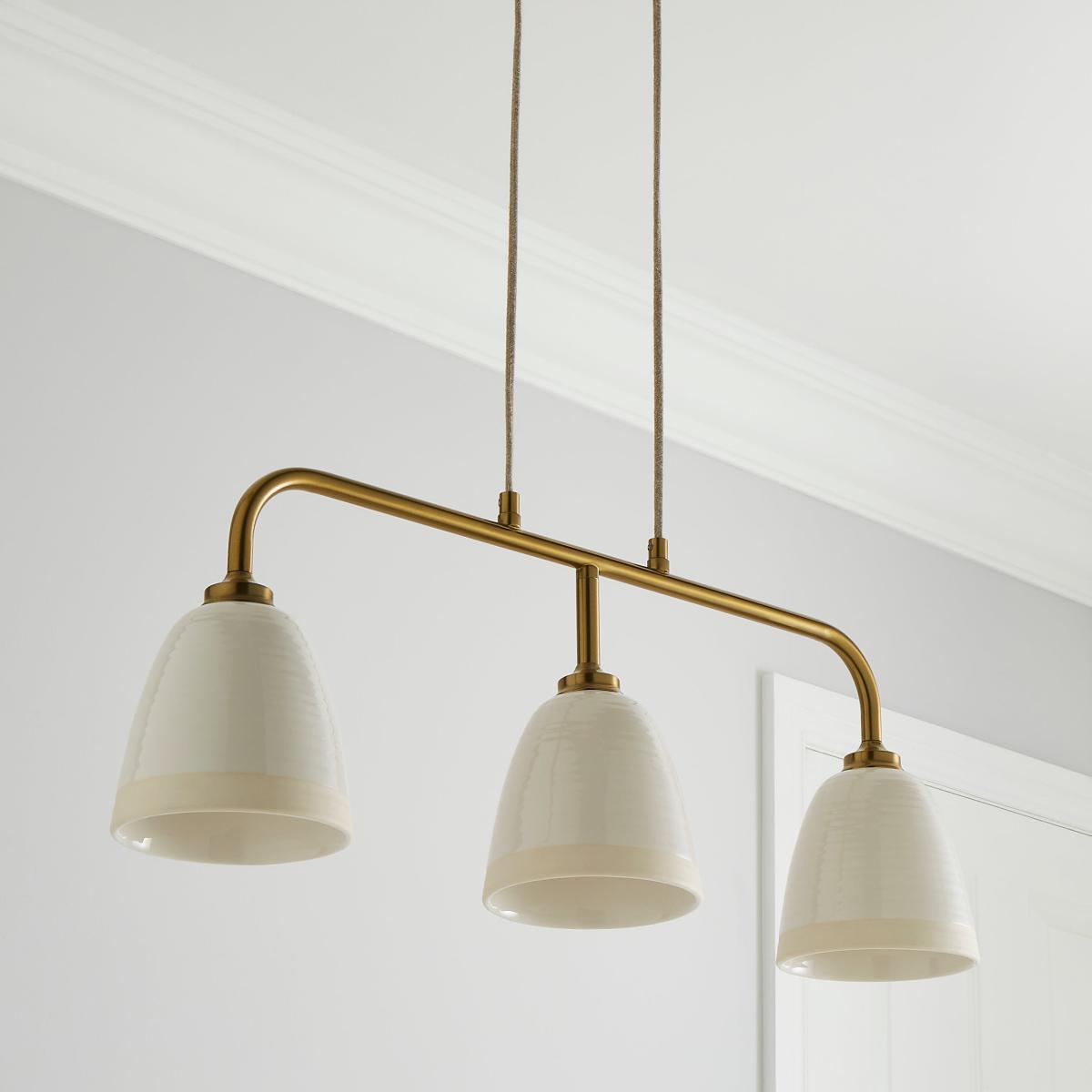 Churchgate Harby 3 Light Ceiling Fitting White – image 2