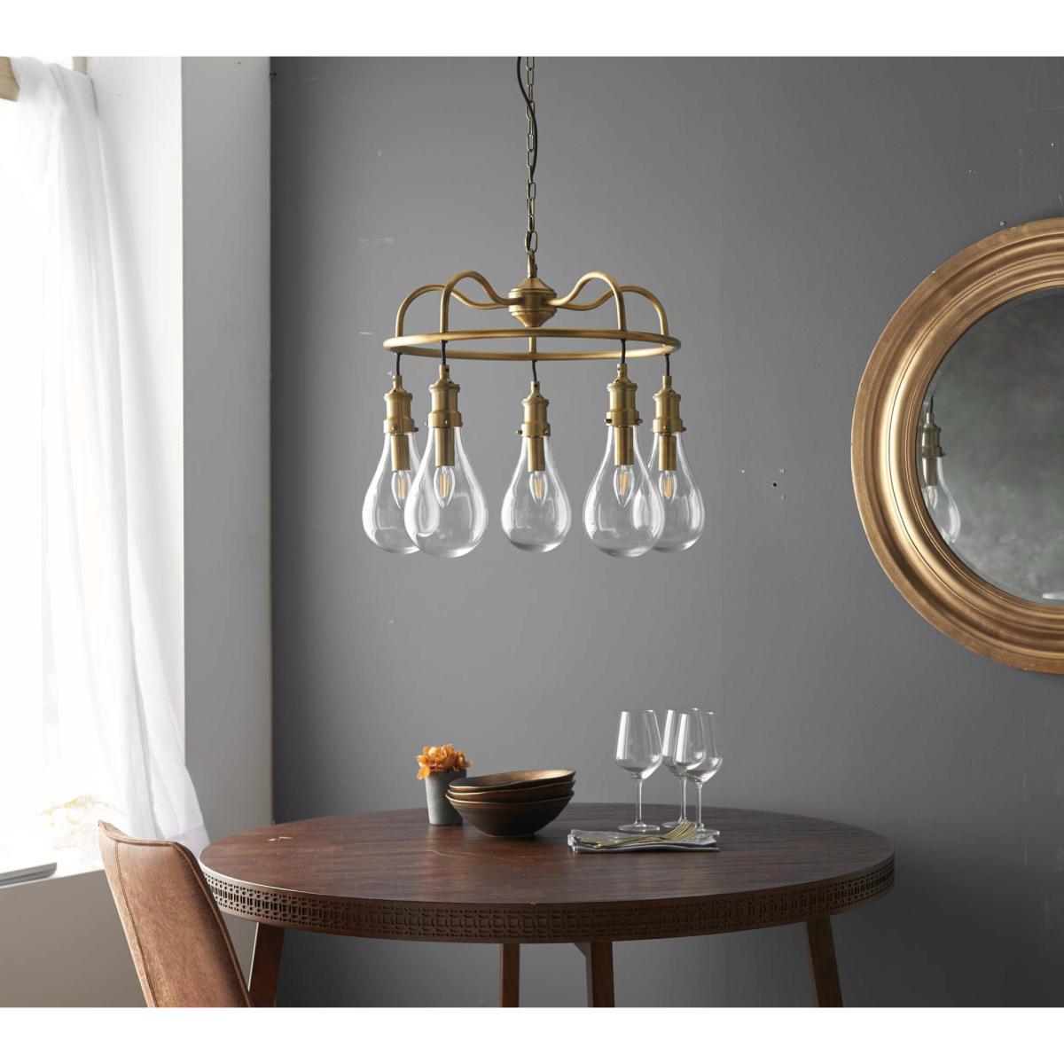 Vogue Garda 5 Light Ceiling Fitting Brass – image 2