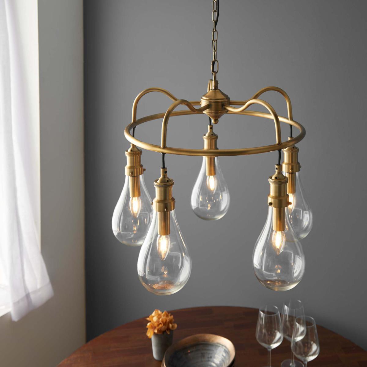 Vogue Garda 5 Light Ceiling Fitting Brass – image 3
