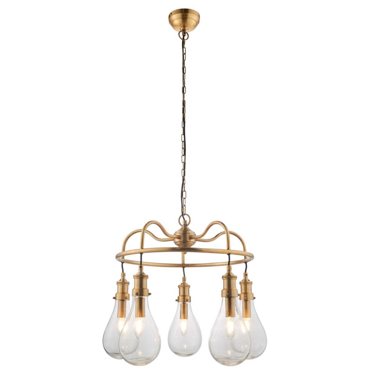 Vogue Garda 5 Light Ceiling Fitting Brass – image 7