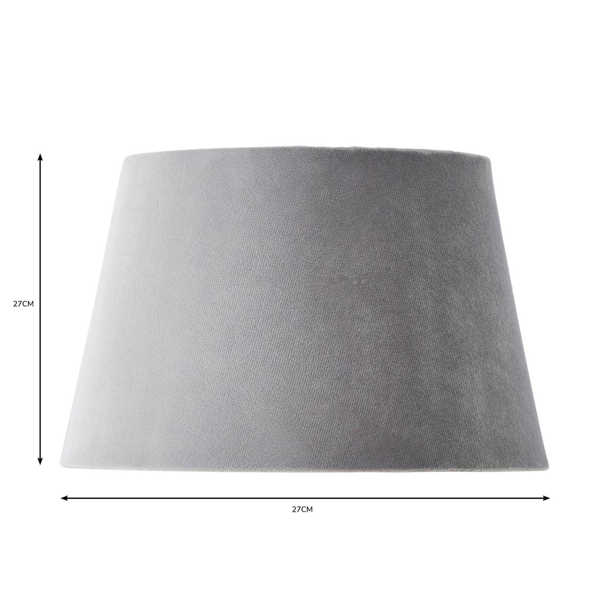 Clara 27cm Tapered Lamp Shade Light Grey – image 5