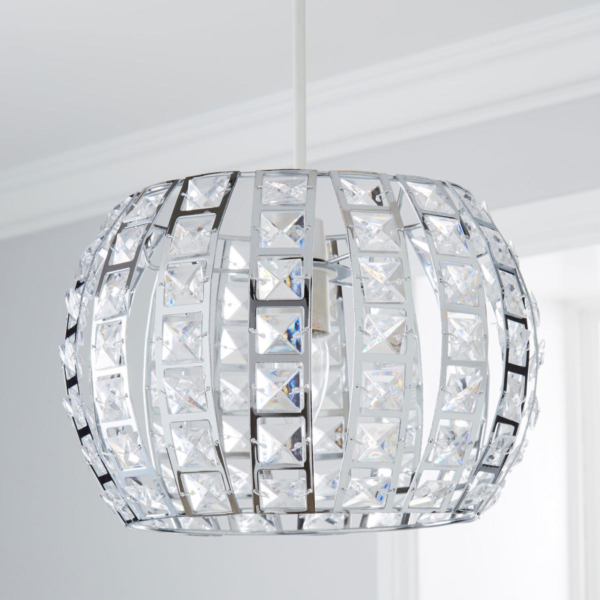 West End Chrome Easy Fit Pendant Silver – image 2