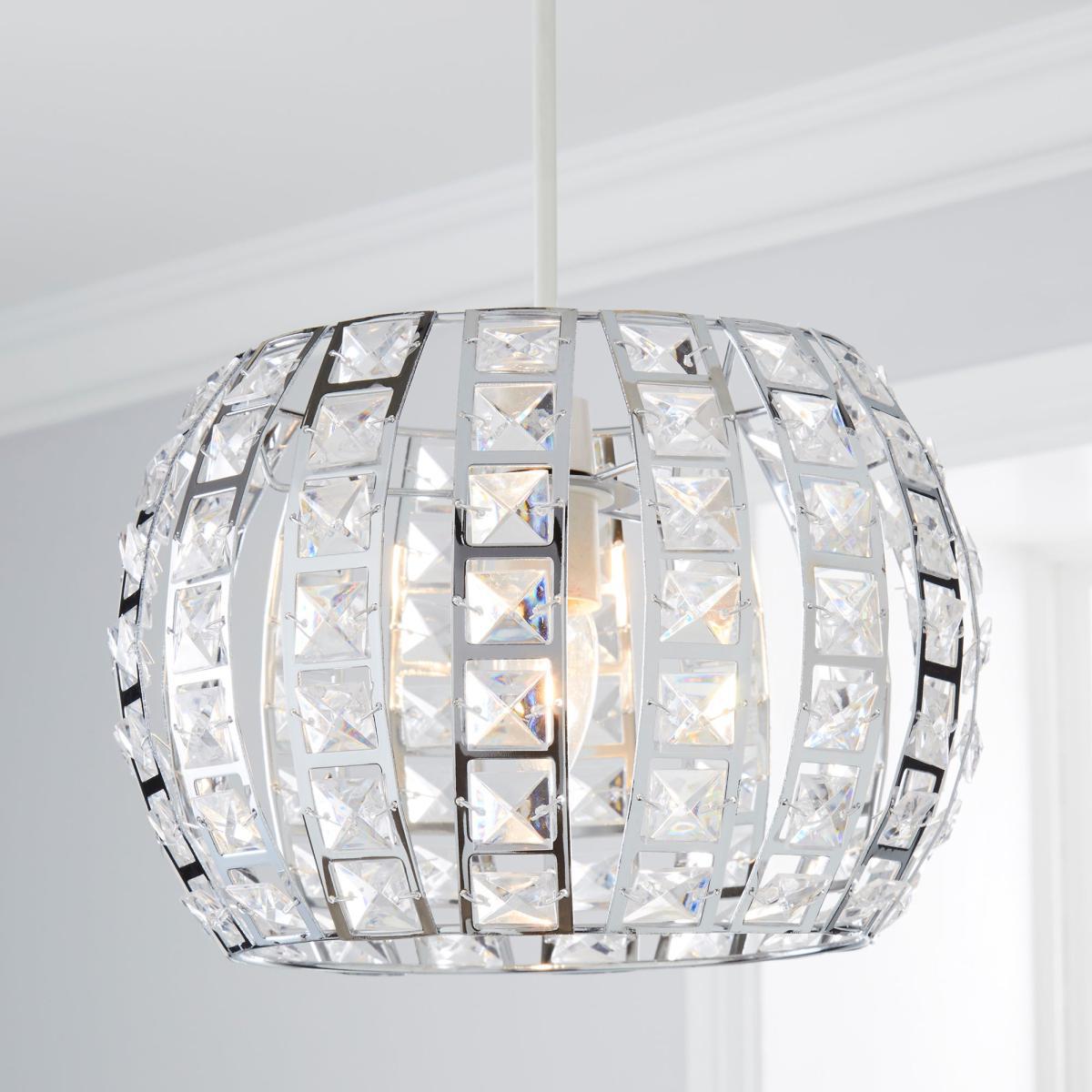 West End Chrome Easy Fit Pendant Silver – image 1