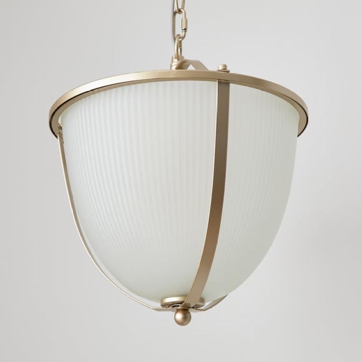 Shelby Ribbed Frosted Pendant Light – image 3