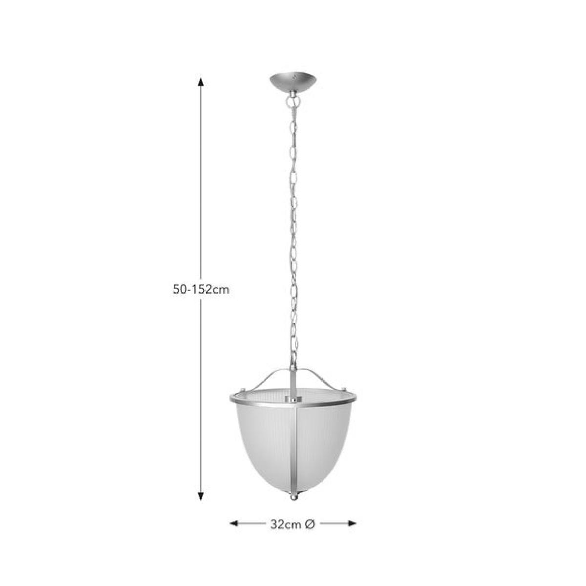 Shelby Ribbed Frosted Pendant Light – image 6