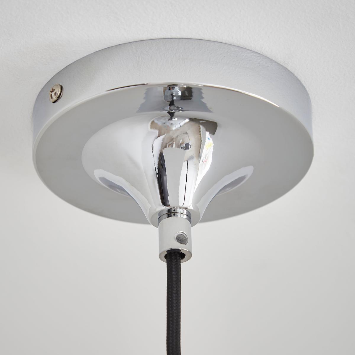 Elements Lennon Industrial 2 Tier Dome Pendant Light Chrome – image 4