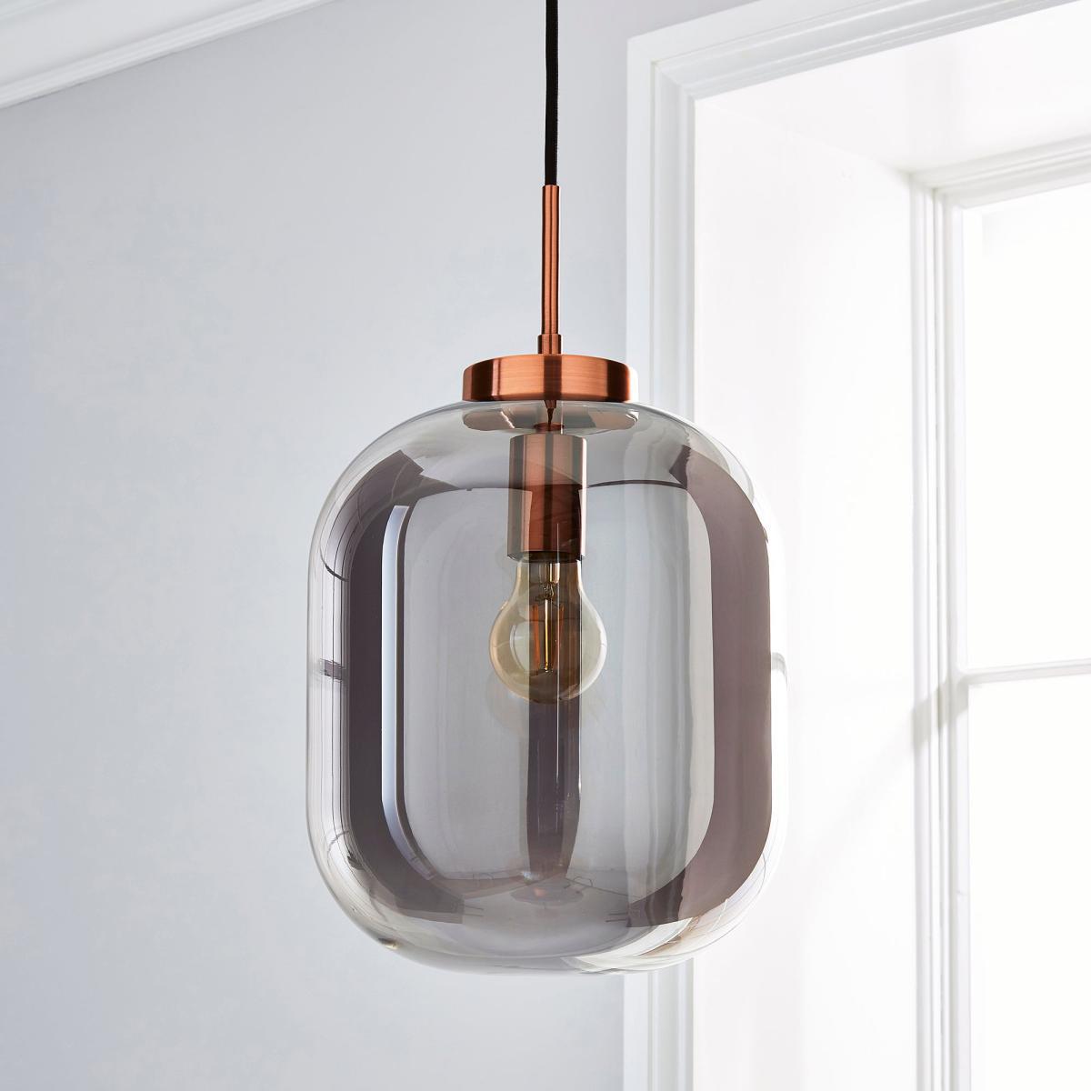 Hunter Copper Ceiling Fitting Grey – image 2