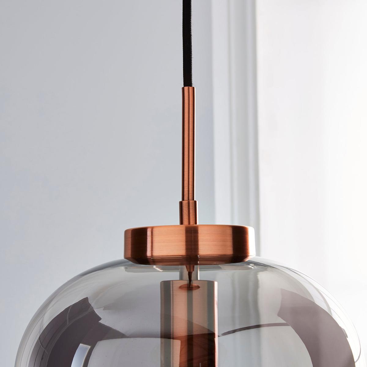 Hunter Copper Ceiling Fitting Grey – image 3