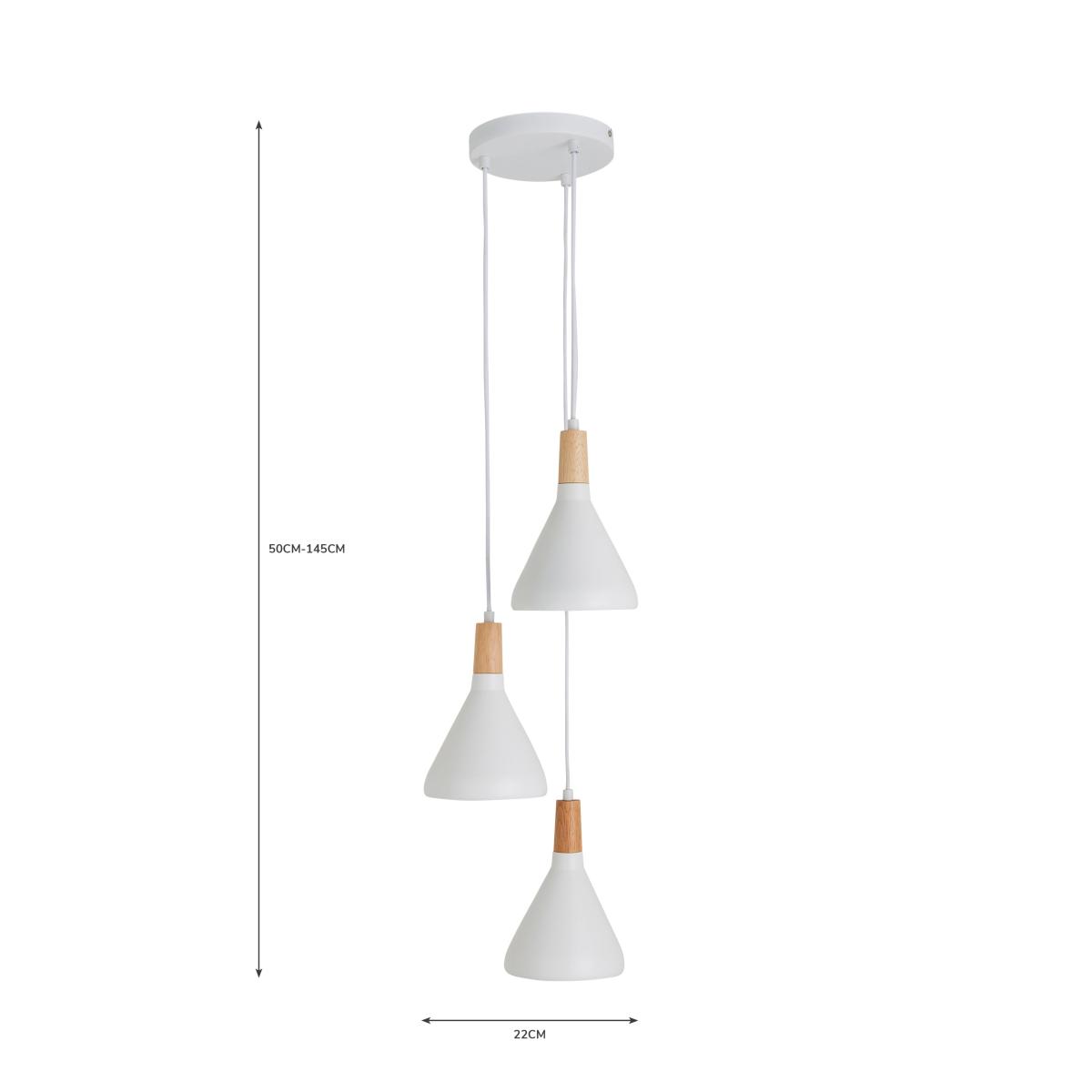 Elements Wolston 3 Light Cluster Ceiling Light – image 4