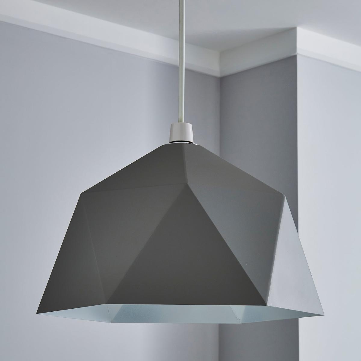 Lily Geometric Easy Fit Pendant Grey Grey – image 2