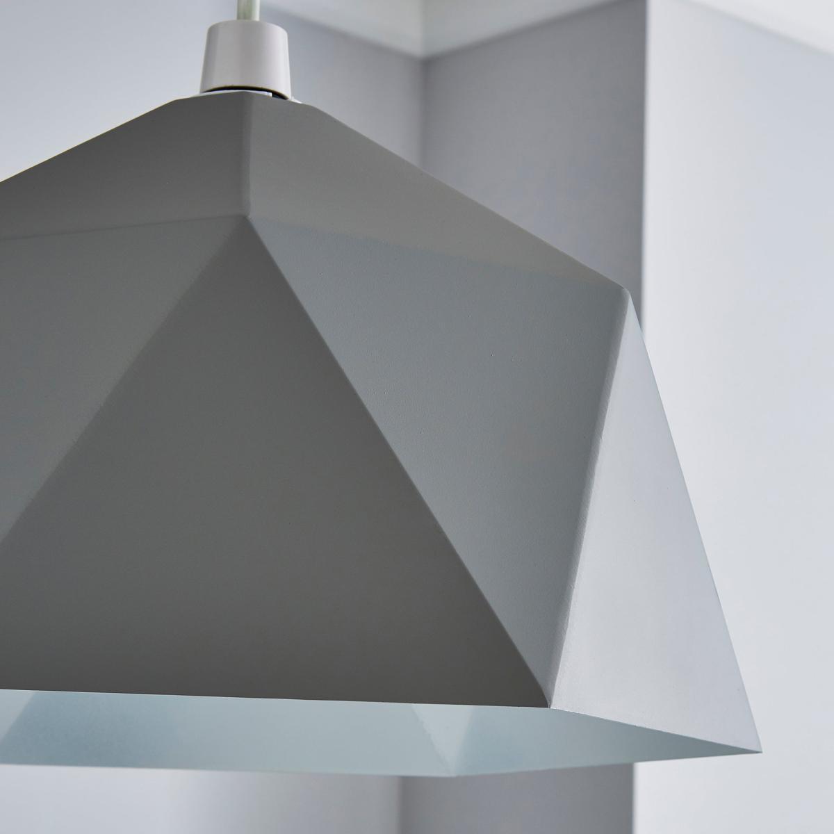 Lily Geometric Easy Fit Pendant Grey Grey – image 3