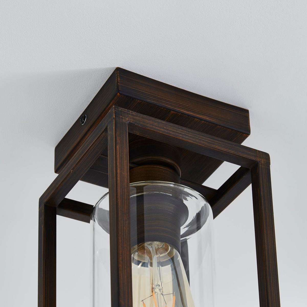 London Flush Ceiling Fitting Brown – image 4