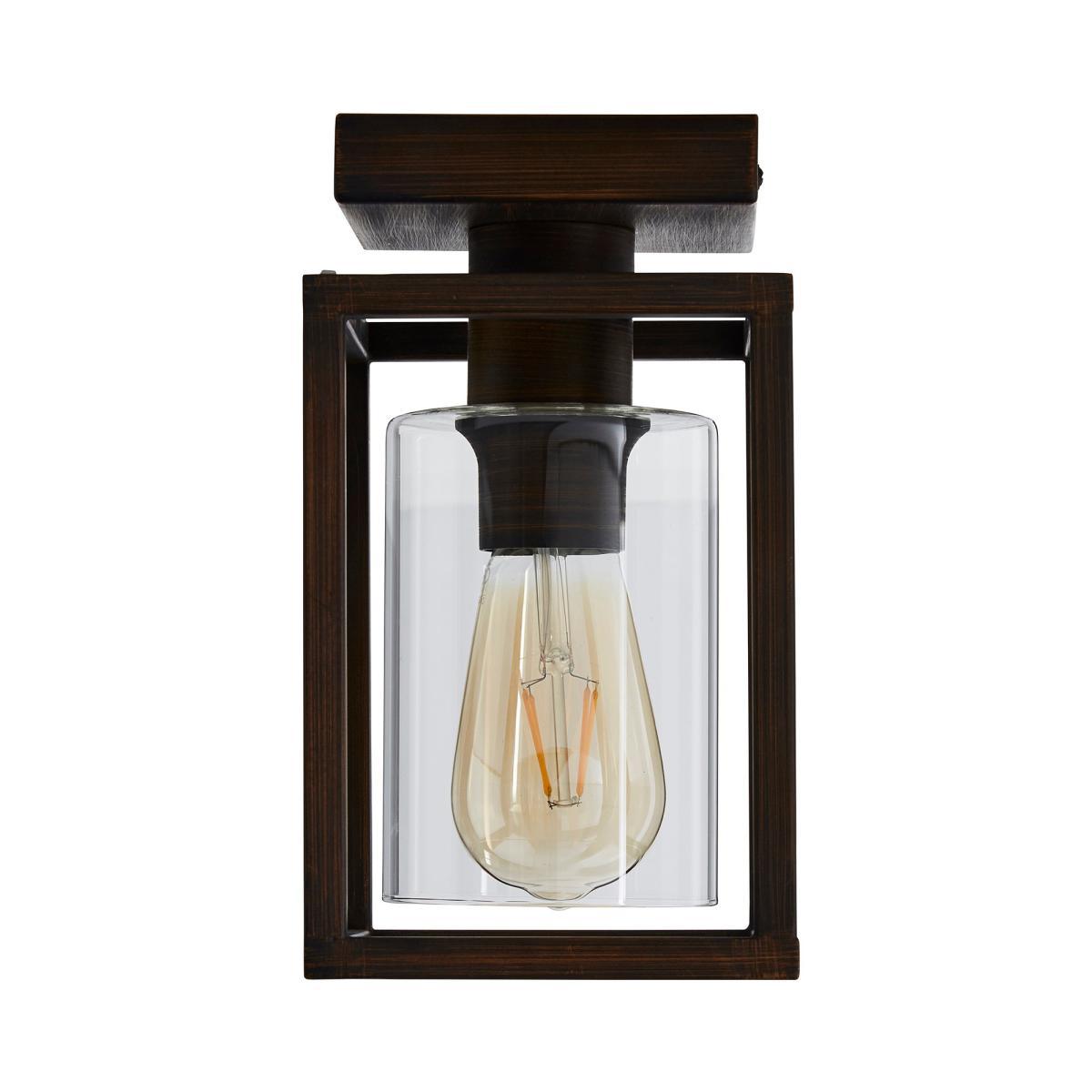 London Flush Ceiling Fitting Brown – image 5