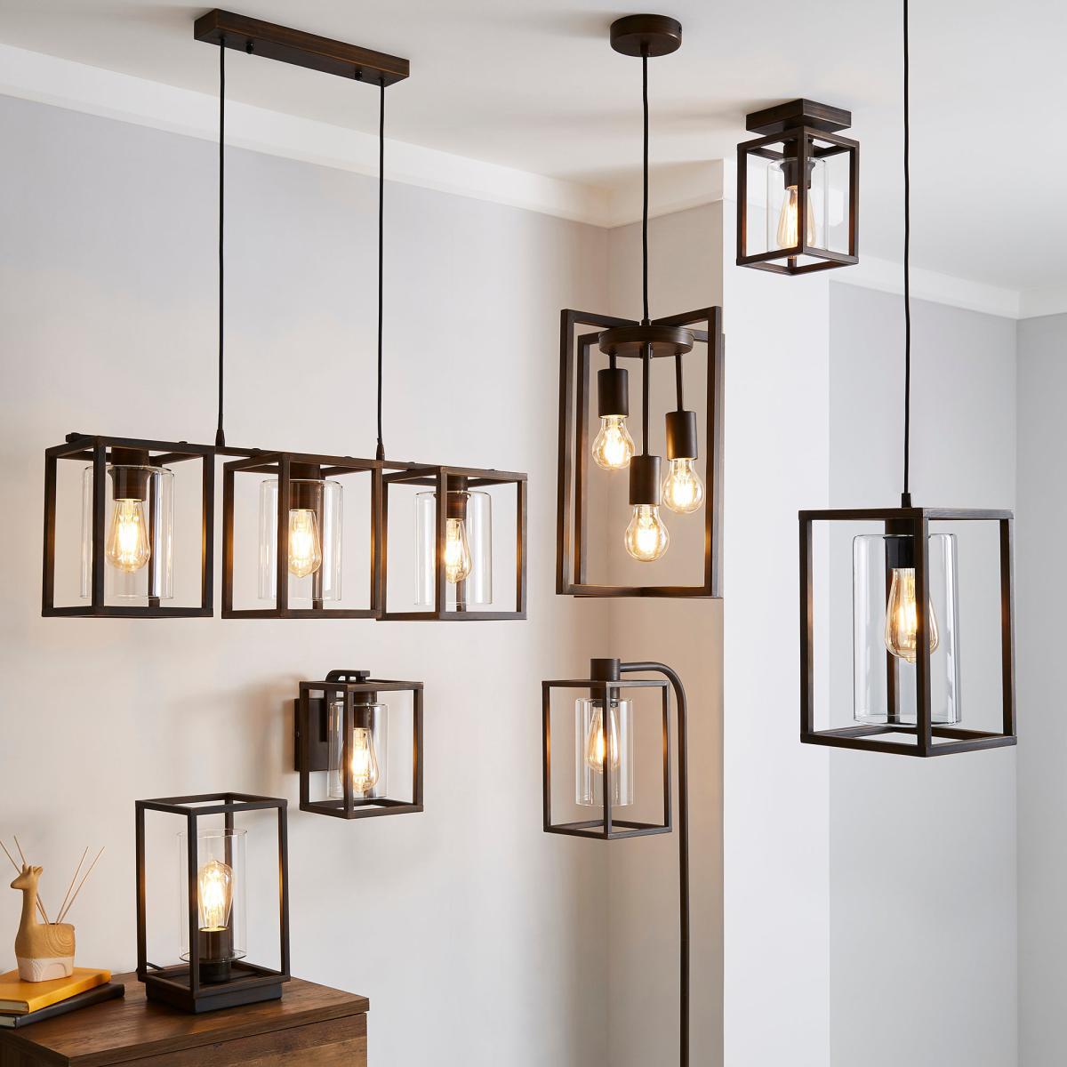 London Flush Ceiling Fitting Brown – image 6