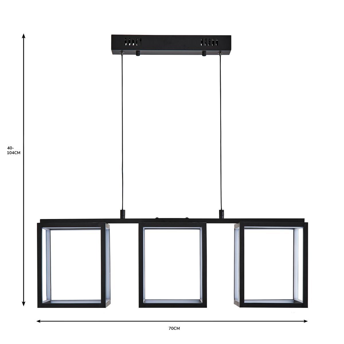 Depere 3 Light Black Ceiling Fitting Black – image 7