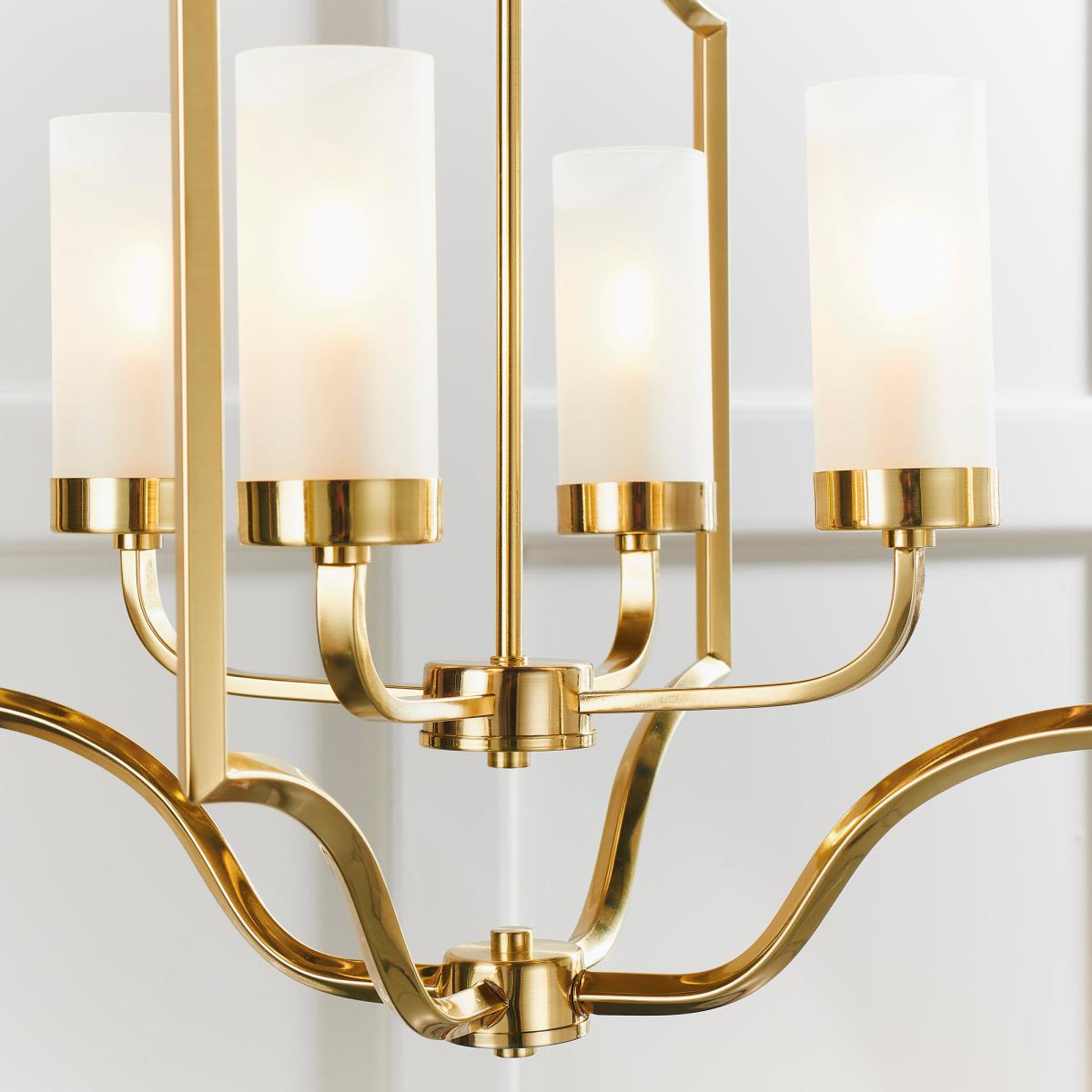 Vogue Edrea 4 Light Ceiling Fitting Brass Yellow – image 4
